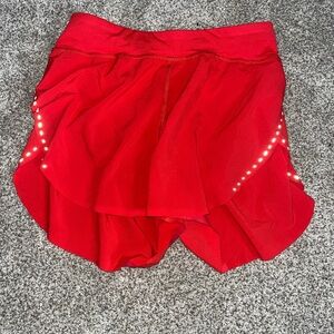 lululemon athletica Vibrant Red Athletic Shorts